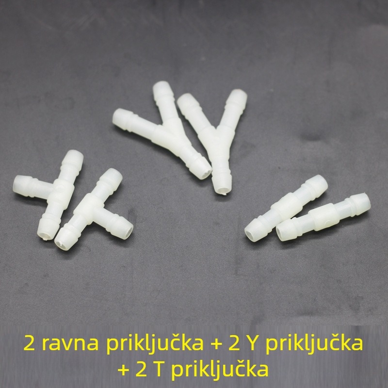 Pribor za grijanje vode: izolacijski omotač cijevi za glavnu jedinicu, trokraki ventil, spojnik za grijanje vode, poklopac za punjenje vode (SNTPJ, 10–20 m², Haishengda)