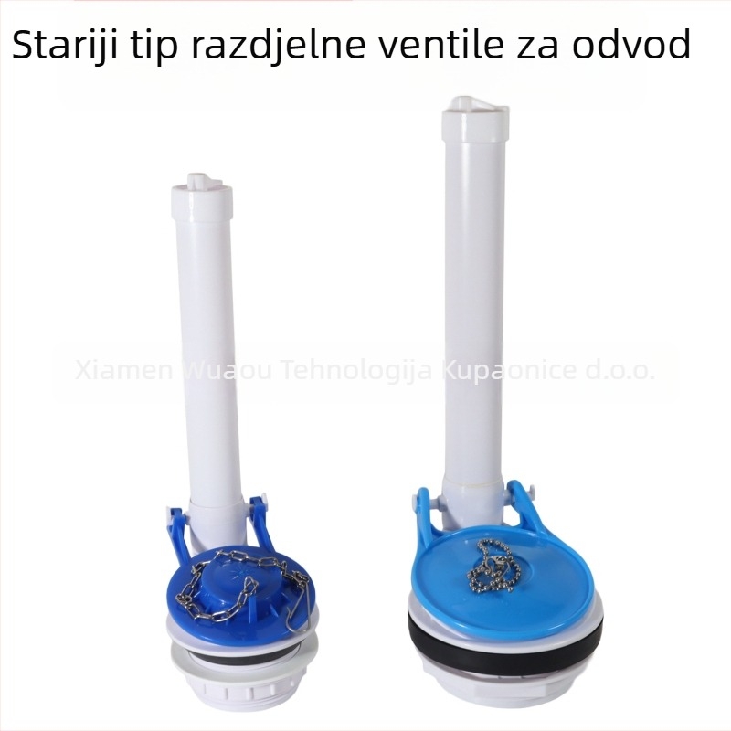 Dodatak za spremnik toaleta s podijeljenim ispravnim ventilom i brtvom za ispiranje — ABS, XAWY B3621, američki stil, izravna ugradnja