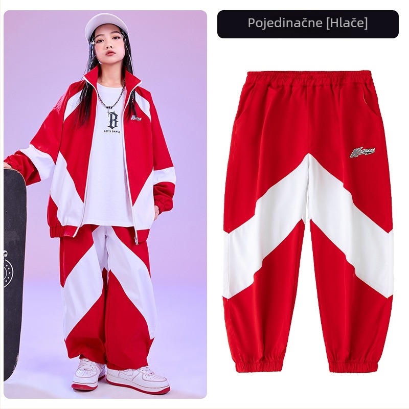 Dječji hip-hop kostim za nastupe — unisex, za djecu iznad 8 godina (140 cm+), 65% pamuk, hip-hop stil