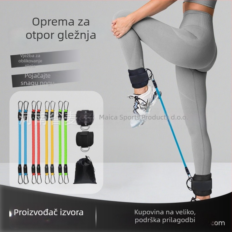 Remen za otpor gležnja za vježbanje nogu — Oxford tkanina, otporni pojas, pogodan za dizanje nogu i bočne korake