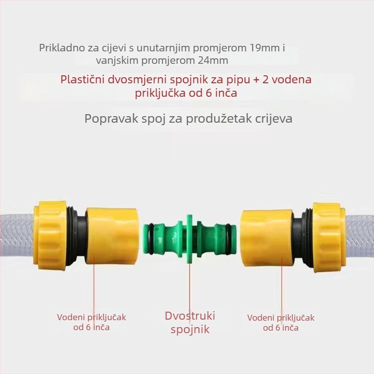 Kućni spojnice za vodovodnu cijev, inženjerske plastike, brzi spojni adapteri, CE certifikat