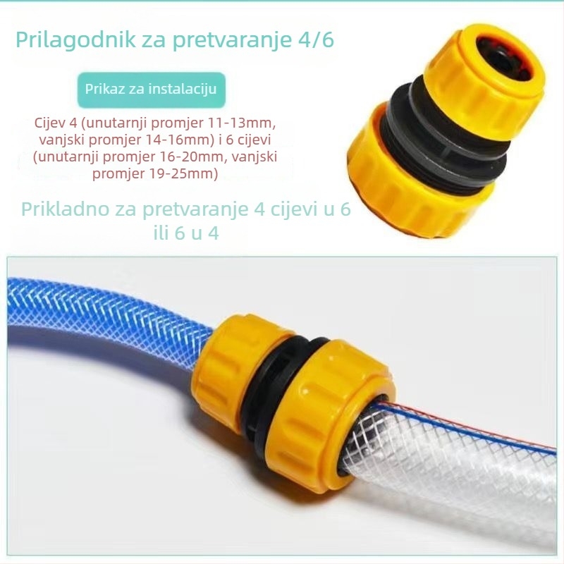 Kućni spojnice za vodovodnu cijev, inženjerske plastike, brzi spojni adapteri, CE certifikat