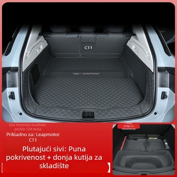 Leapmotor C11 prostirka za prtljažnik s rubom, otporna na habanje, kompatibilna sa 26 modela