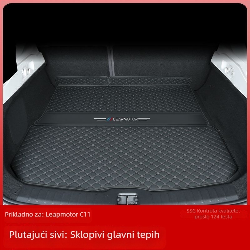 Leapmotor C11 prostirka za prtljažnik s rubom, otporna na habanje, kompatibilna sa 26 modela