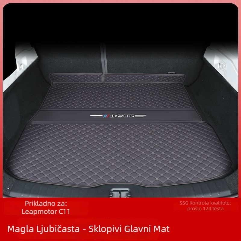 Leapmotor C11 prostirka za prtljažnik s rubom, otporna na habanje, kompatibilna sa 26 modela