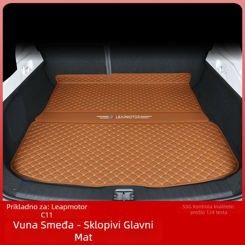 Leapmotor C11 prostirka za prtljažnik s rubom, otporna na habanje, kompatibilna sa 26 modela