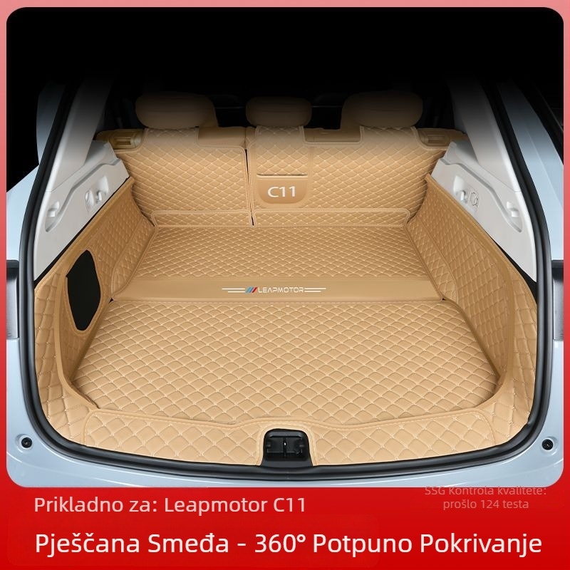 Leapmotor C11 prostirka za prtljažnik s rubom, otporna na habanje, kompatibilna sa 26 modela