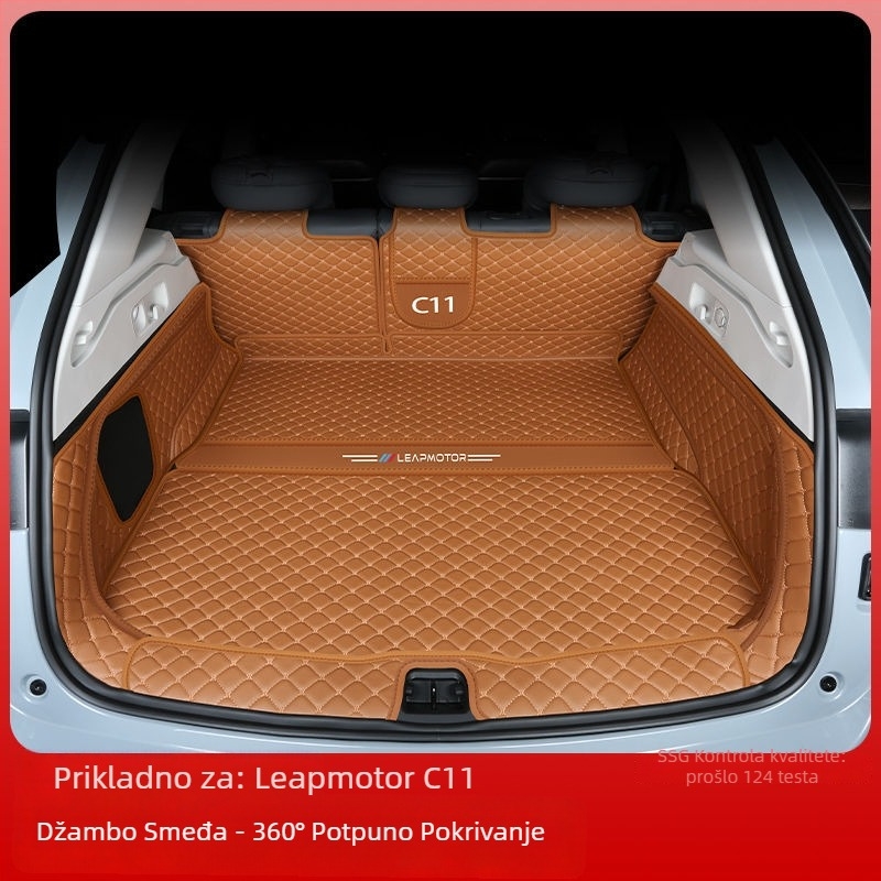 Leapmotor C11 prostirka za prtljažnik s rubom, otporna na habanje, kompatibilna sa 26 modela