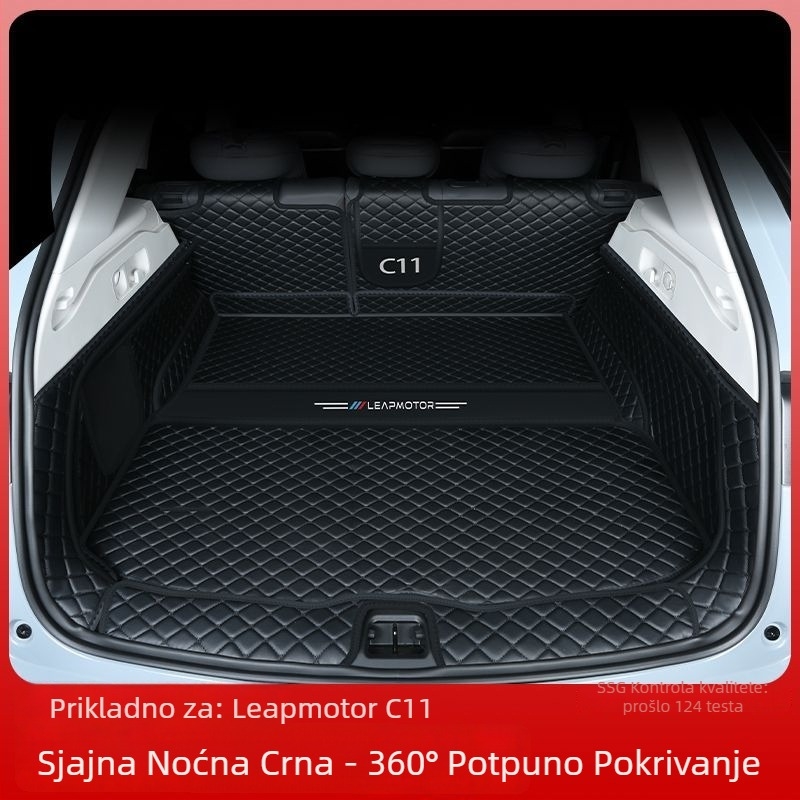 Leapmotor C11 prostirka za prtljažnik s rubom, otporna na habanje, kompatibilna sa 26 modela