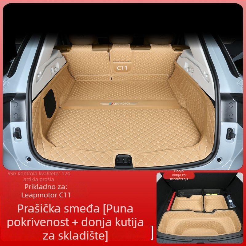 Leapmotor C11 prostirka za prtljažnik s rubom, otporna na habanje, kompatibilna sa 26 modela