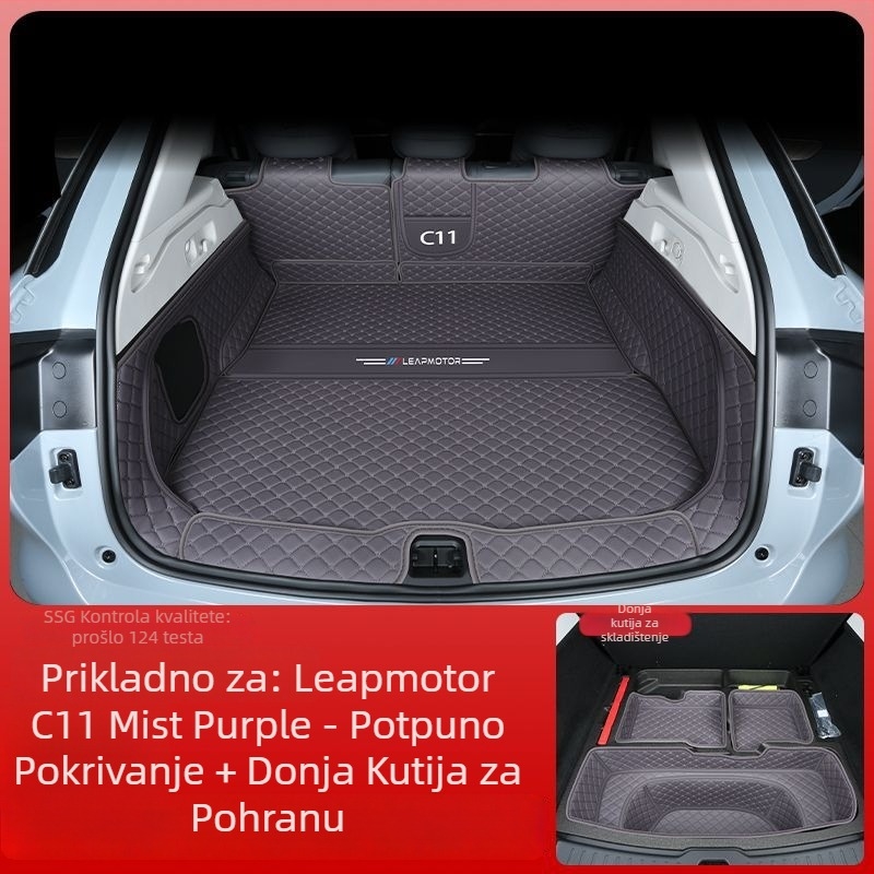 Leapmotor C11 prostirka za prtljažnik s rubom, otporna na habanje, kompatibilna sa 26 modela