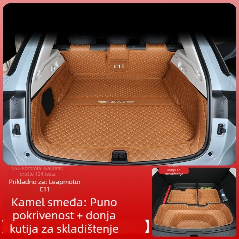 Leapmotor C11 prostirka za prtljažnik s rubom, otporna na habanje, kompatibilna sa 26 modela
