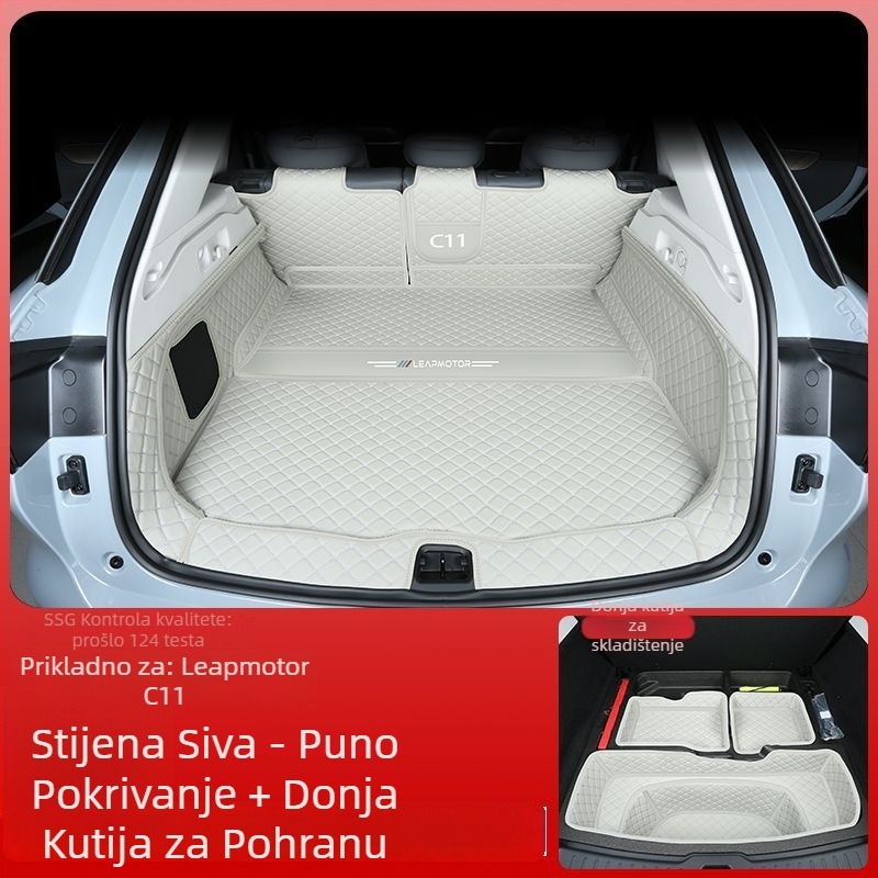 Leapmotor C11 prostirka za prtljažnik s rubom, otporna na habanje, kompatibilna sa 26 modela