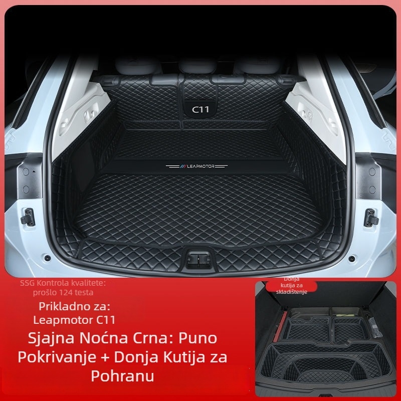Leapmotor C11 prostirka za prtljažnik s rubom, otporna na habanje, kompatibilna sa 26 modela