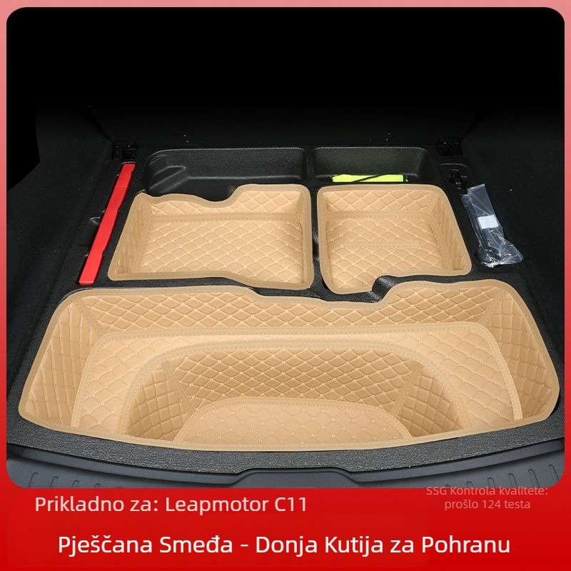 Leapmotor C11 prostirka za prtljažnik s rubom, otporna na habanje, kompatibilna sa 26 modela