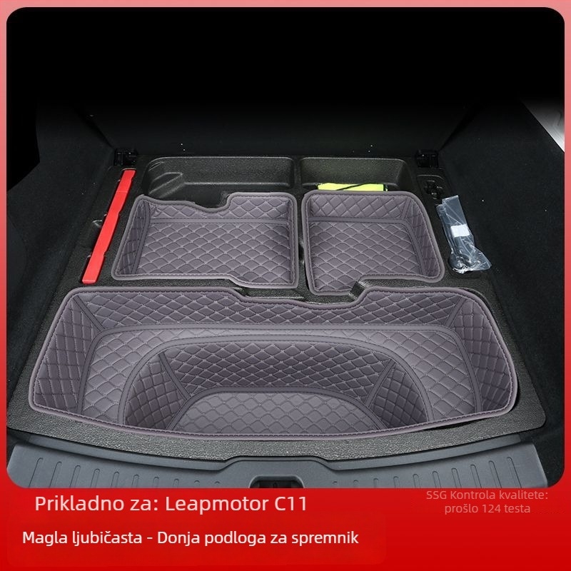 Leapmotor C11 prostirka za prtljažnik s rubom, otporna na habanje, kompatibilna sa 26 modela
