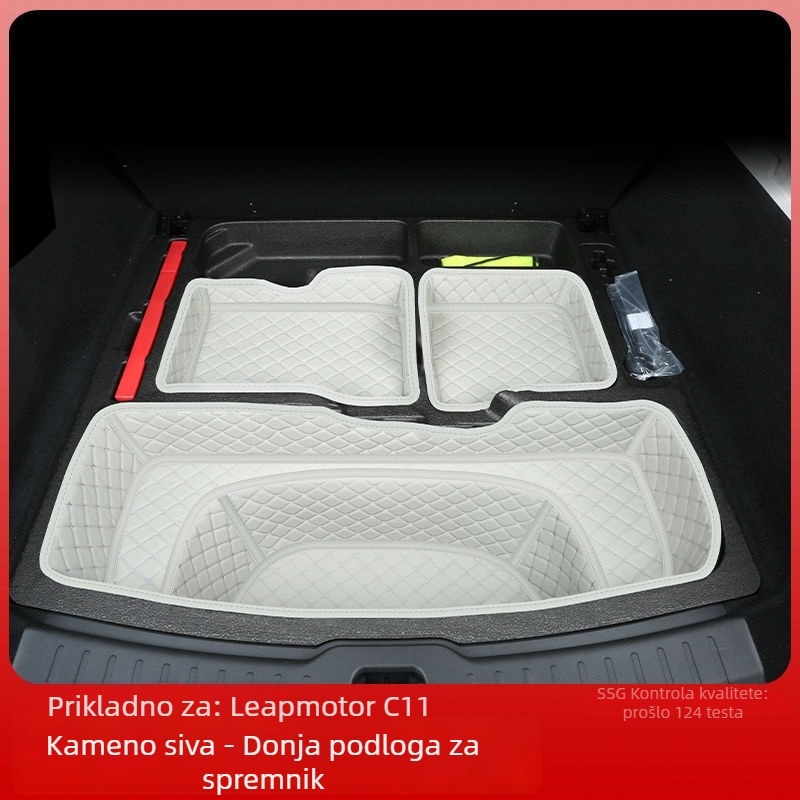 Leapmotor C11 prostirka za prtljažnik s rubom, otporna na habanje, kompatibilna sa 26 modela
