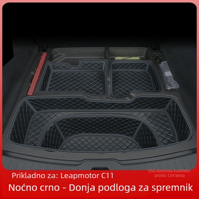 Leapmotor C11 prostirka za prtljažnik s rubom, otporna na habanje, kompatibilna sa 26 modela