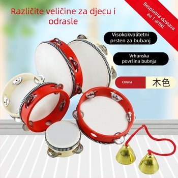 Tamburin – ručni zvon Poetic Musical Instrument, Materijal: Drugo, Za glazbene instrumente