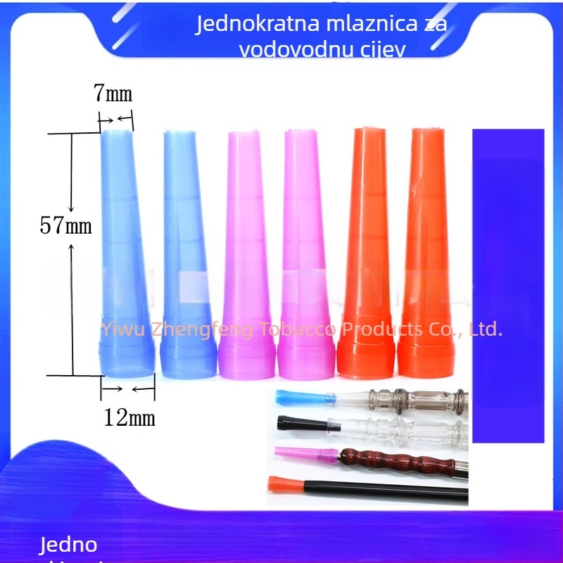 Jednokratni plastični usnik za nargilu, produženi, univerzalni