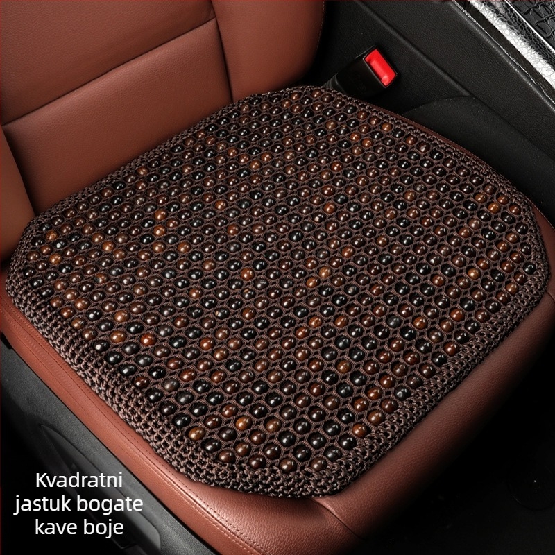 Auto jastučnica za sjedalo s Bodhi sjemenkama, ljetno hlađenje, ventilirana i prozračna, punjenje sintetičkim vlaknima