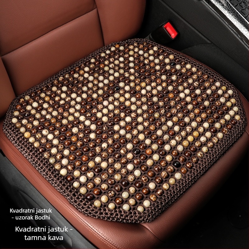 Auto jastučnica za sjedalo s Bodhi sjemenkama, ljetno hlađenje, ventilirana i prozračna, punjenje sintetičkim vlaknima
