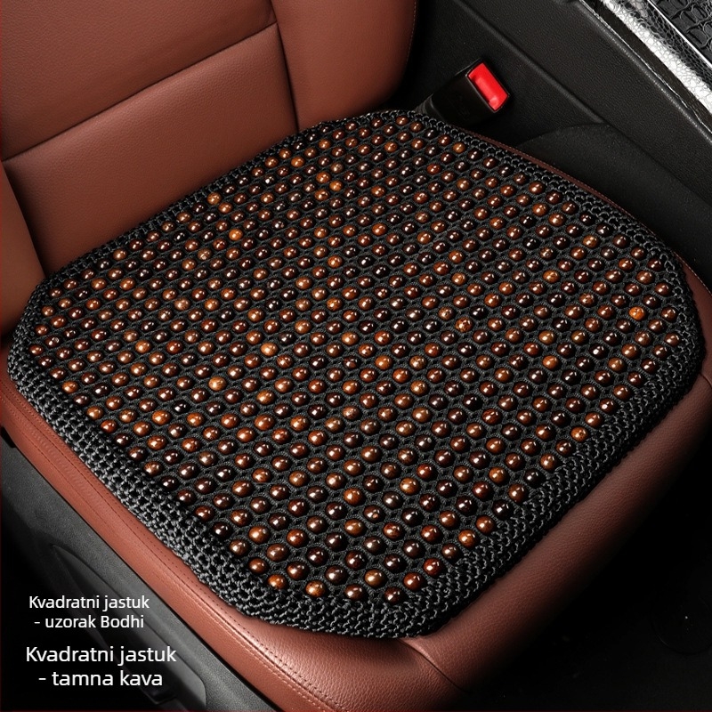 Auto jastučnica za sjedalo s Bodhi sjemenkama, ljetno hlađenje, ventilirana i prozračna, punjenje sintetičkim vlaknima