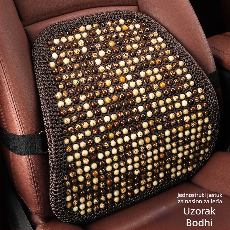 Auto jastučnica za sjedalo s Bodhi sjemenkama, ljetno hlađenje, ventilirana i prozračna, punjenje sintetičkim vlaknima