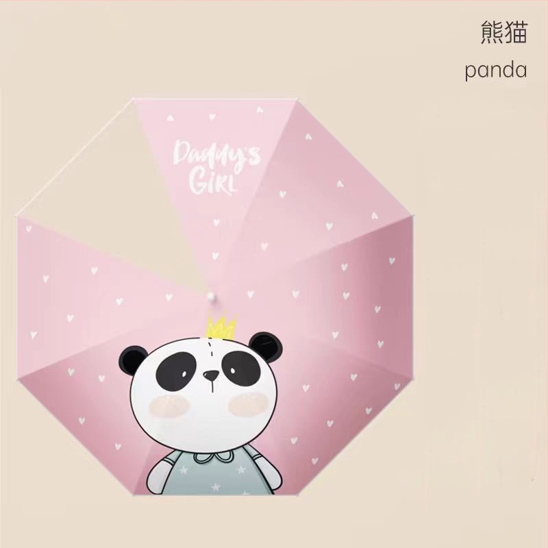 Dječji kišobran s 8-rebrim vlaknastim okvirom, aluminijska šipka, drvena drška, ručno otvaranje
