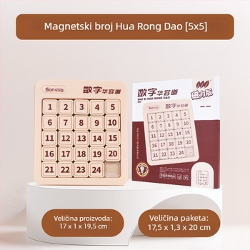 Magnetska klizna slagalica Huarongdao – Tema Tri kraljevstva, edukativna igra za logičko razmišljanje, uzrast 15–35