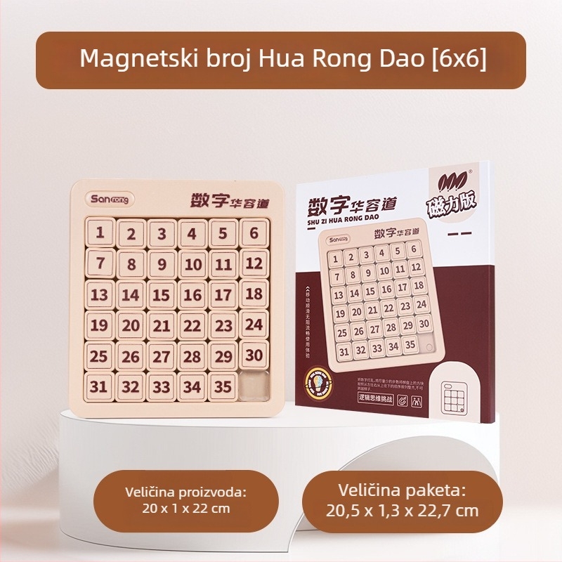Magnetska klizna slagalica Huarongdao – Tema Tri kraljevstva, edukativna igra za logičko razmišljanje, uzrast 15–35
