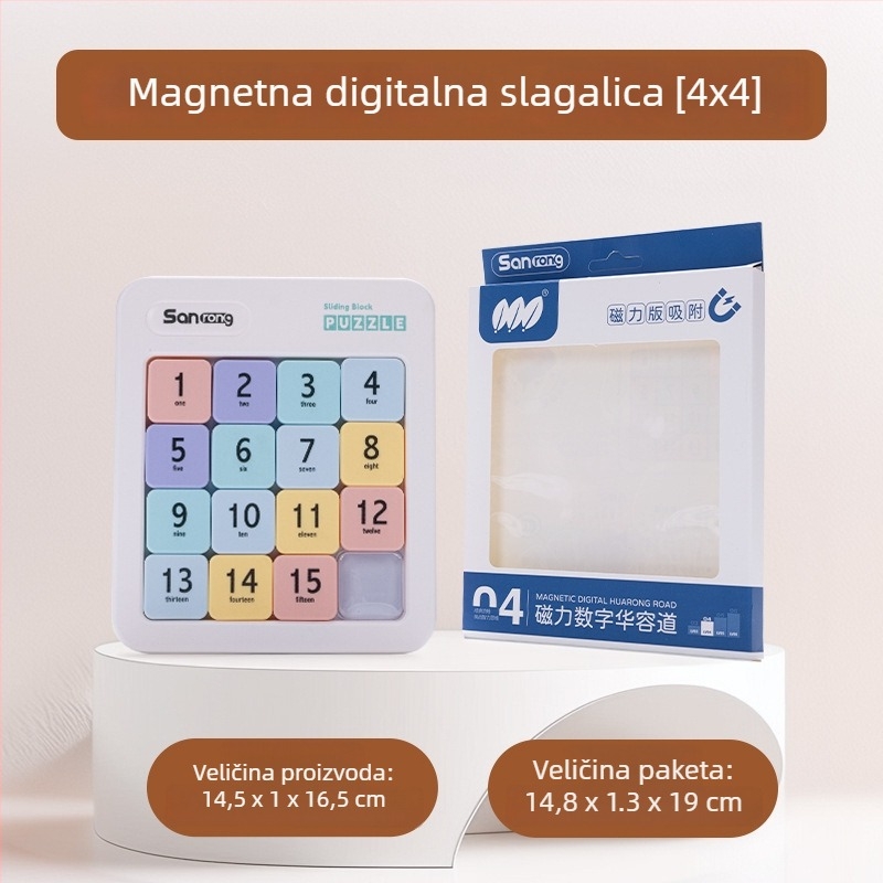 Magnetska klizna slagalica Huarongdao – Tema Tri kraljevstva, edukativna igra za logičko razmišljanje, uzrast 15–35