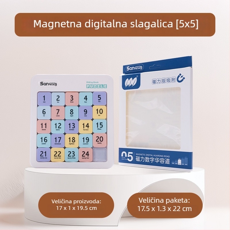 Magnetska klizna slagalica Huarongdao – Tema Tri kraljevstva, edukativna igra za logičko razmišljanje, uzrast 15–35