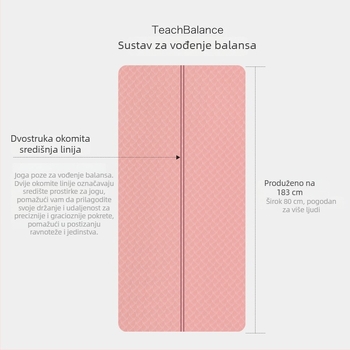 TPE podloga za skakanje konopcem, široka i debela, zvukovna izolacija i apsorpcija udaraca, protuklizna za unutarnju upotrebu, 183 x 80 cm, debljina 15/20/30 mm