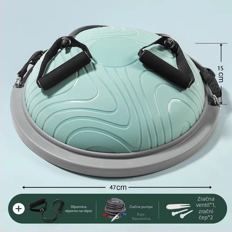 ABS joga lopta, polukružna lopta za balans, trening jezgre i pilates