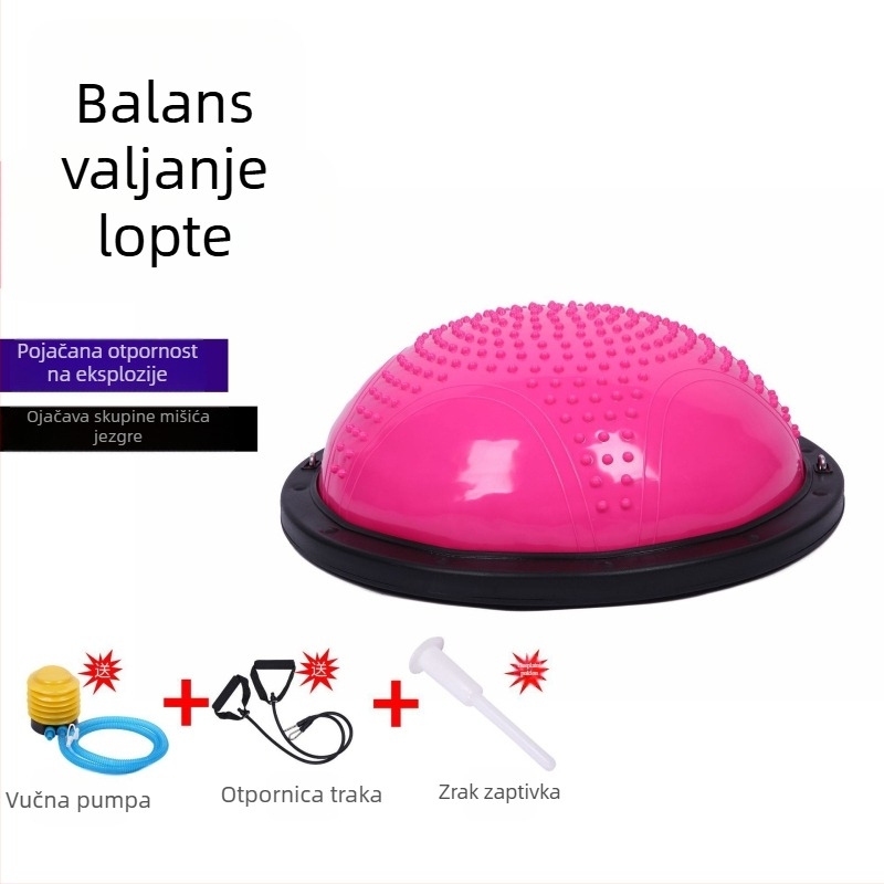 Joga polukružna lopta za ravnotežu - PVC, 6 kg, napuhiva, model 0332