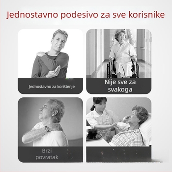 Uređaj za trakcionu rehabilitaciju gornjeg uda za rameni zglob s koloturnim prstenom — debljina stijene 1 mm, vanjski promjer 1 mm, promjer osovine 1 mm, polumjer kanalice užeta 1 mm, šifra proizvoda bzeSDkNT