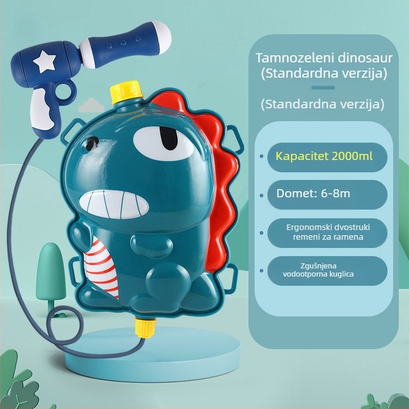 Dječji vodeni pištolj – ABS materijal, pogodno za uzrast 4–6 godina, vodene igre, pakiranje: Opp vrećica
