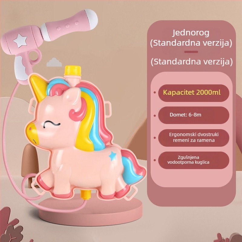 Dječji vodeni pištolj – ABS materijal, pogodno za uzrast 4–6 godina, vodene igre, pakiranje: Opp vrećica