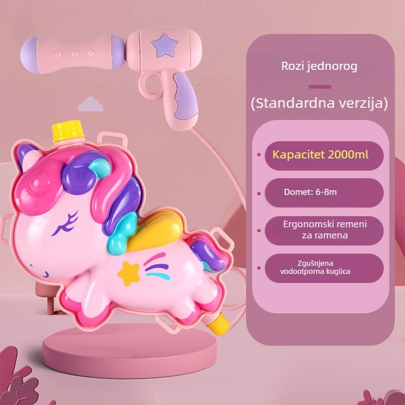 Dječji vodeni pištolj – ABS materijal, pogodno za uzrast 4–6 godina, vodene igre, pakiranje: Opp vrećica