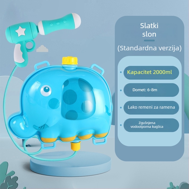 Dječji vodeni pištolj – ABS materijal, pogodno za uzrast 4–6 godina, vodene igre, pakiranje: Opp vrećica