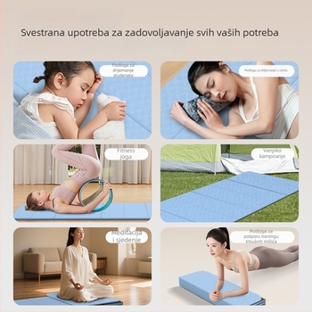 Joga podloga, sklopiva, prijenosna, debela i protuklizna te zvukovno izolirana površina — Marka: Top inscription; Materijal: Tpes; Težina: 1000; Debljina: 6mm-8mm; Vzor: linije za pravilno držanje