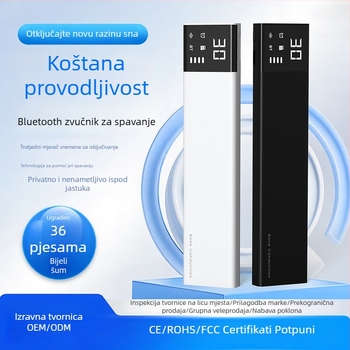 Bluetooth zvučnik s kostnom vodljivosti za san, bijeli šum, prenosna glazbena kutija uz krevet