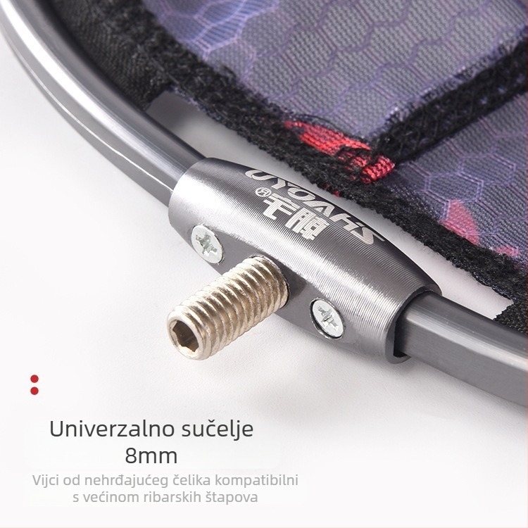Chaoyu glava mreže od aluminijske legure, protiv kuka, izuzetno lagana, dubok dizajn