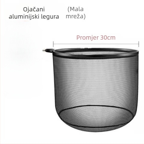 Ultra lagana glava mreže za ribolov od aluminijske legure, brzo sušenje, udubljeni džep