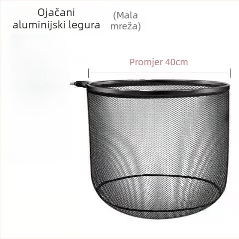 Ultra lagana glava mreže za ribolov od aluminijske legure, brzo sušenje, udubljeni džep