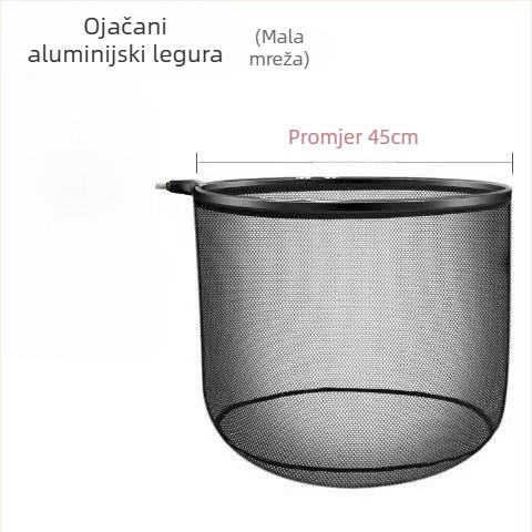 Ultra lagana glava mreže za ribolov od aluminijske legure, brzo sušenje, udubljeni džep