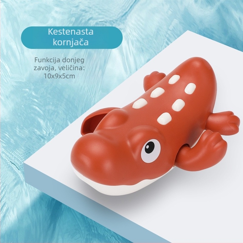 Set igračaka za kupanje djece: crtani žirafa i patka za igru u vodi s okretnoj vodnoj žlicom – Materijal: plast, 3–6 godina, zatvoreno pakiranje, mogućnost prilagođavanja loga