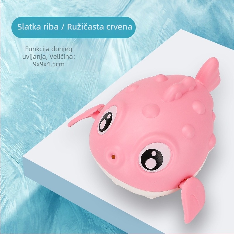 Set igračaka za kupanje djece: crtani žirafa i patka za igru u vodi s okretnoj vodnoj žlicom – Materijal: plast, 3–6 godina, zatvoreno pakiranje, mogućnost prilagođavanja loga