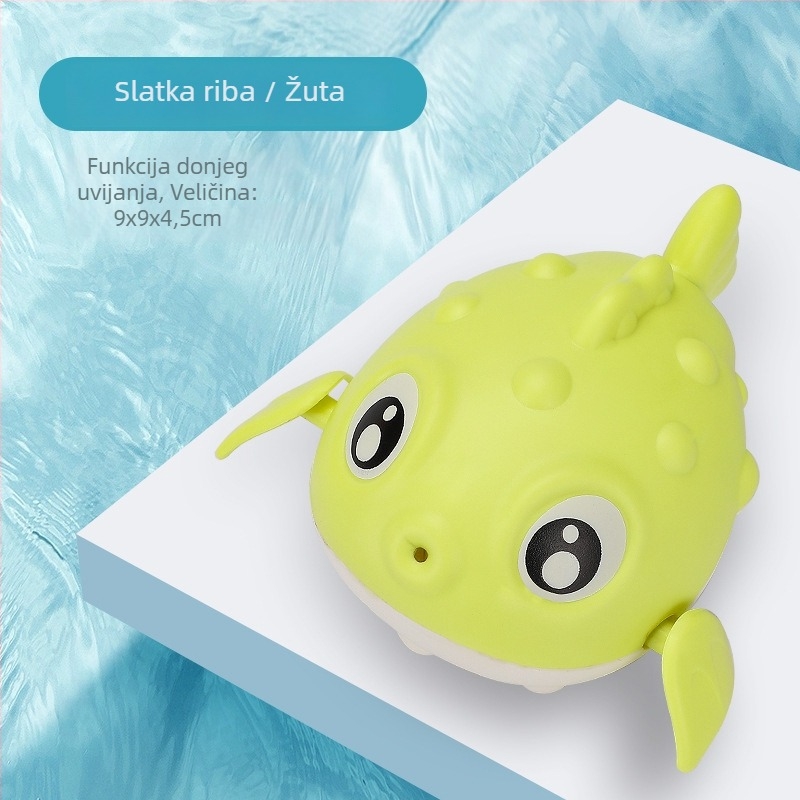 Set igračaka za kupanje djece: crtani žirafa i patka za igru u vodi s okretnoj vodnoj žlicom – Materijal: plast, 3–6 godina, zatvoreno pakiranje, mogućnost prilagođavanja loga